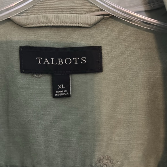 Talbots cotton jacket. Army green XL - Picture 3 of 8